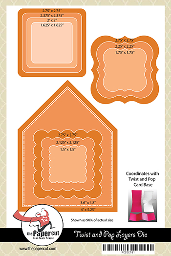 Twist and Pop LAYERING Die Set<br>Set of 12 Dies
